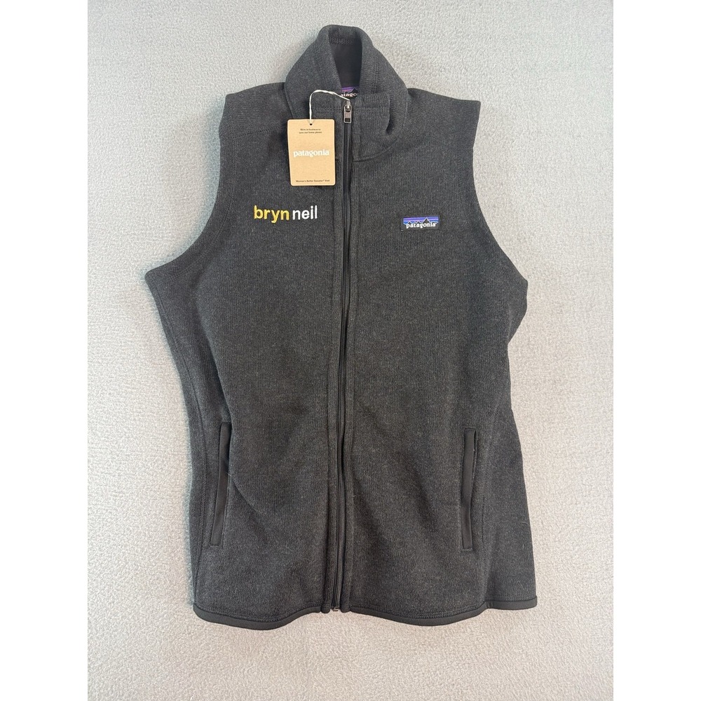 Patagonia Better Sweater Vest Womens M Black Fleece Full Zip 25887 NWT